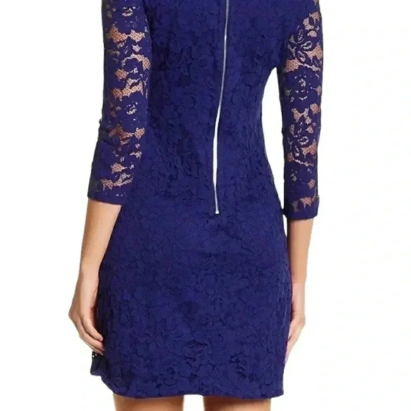 NWT Vince Camuto Lace Overlay Shift Mini Dress Size 14 - Picture 2 of 15